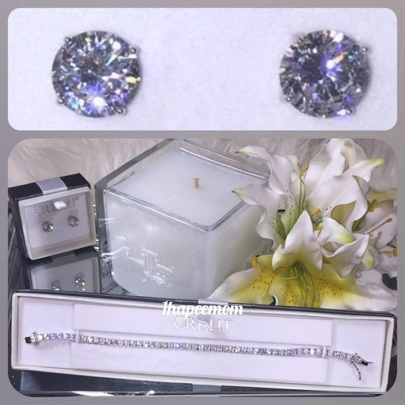 Diamond Earrings| 1 CTTW | Brilliant Cut | 5A CZ - Picture 4 of 8